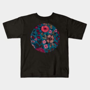 Moody Floral 03 Kids T-Shirt